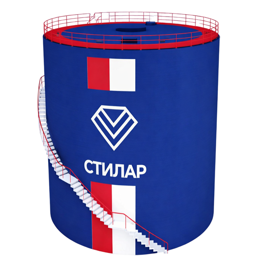 Цельносварной резервуар РВС аварийного запаса воды 150 м³ от завода-производителя